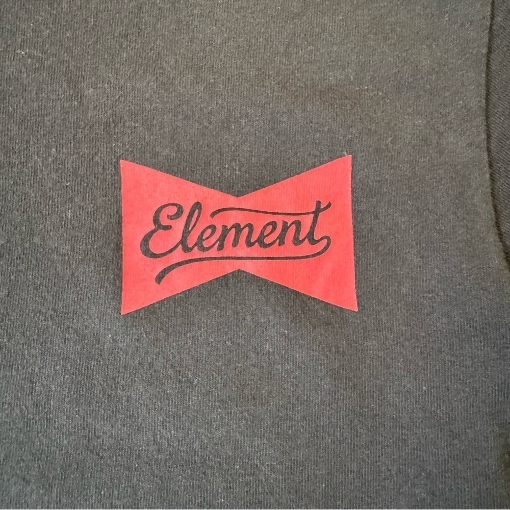 Element black and red skate t shirt Budweiser graphic style men’s S 17x26 - Picture 4 of 5